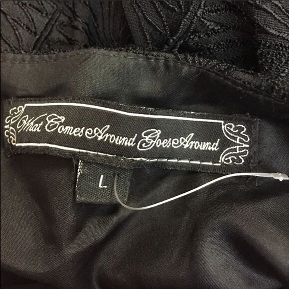 What Goes Around Comes Around Black Textured Dress - Picture 8 of 8